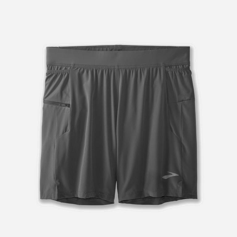 Brooks Sherpa 7 2-In-1 Mens Running Shorts Ireland Steel/grey (YPVH-06985)